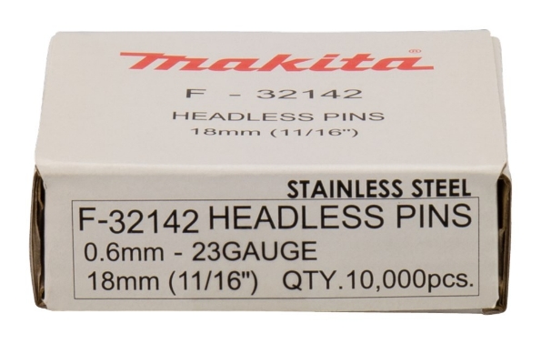Afbeeldingen van Makita Pin vk 18mm rvs F-32142