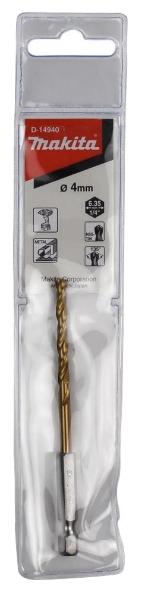 Afbeeldingen van Makita Metaalboor hss-tin 4,0x95mm D-14940
