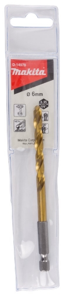 Afbeeldingen van Makita Metaalboor hss-tin 6,0x110mm D-14978