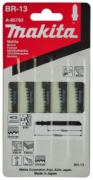 Afbeeldingen van Makita Decoupeerzgb hout 70mm br13 A-85793