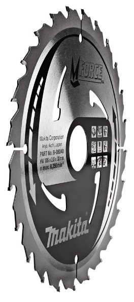 Afbeeldingen van Makita Zaagb mforce 185x30x2,0 24t15g B-08040