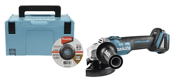 Afbeeldingen van Makita 18 v haakse slijper 125 mm DGA506ZJ