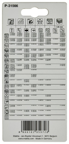Afbeeldingen van Makita Decoupeerzgb lamh 60mm t101aif P-31566
