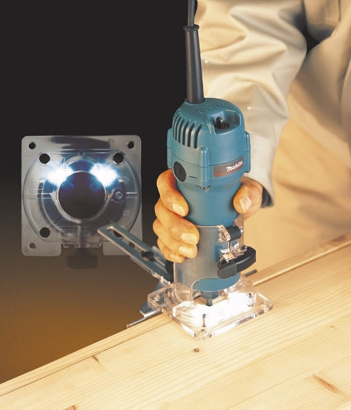 Afbeeldingen van Makita 230 V Kantenfrees 3707F 6mm