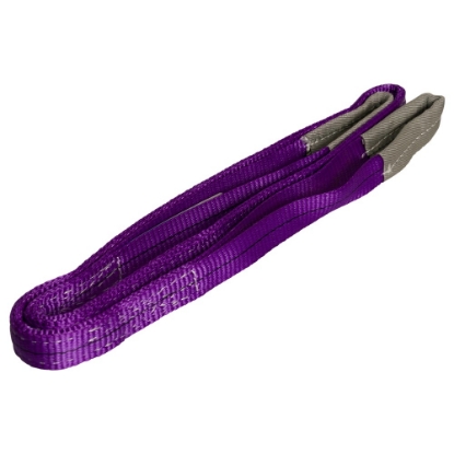 Afbeeldingen van LOADLOK Hijsband met lussen Violet 2 meter 1 ton