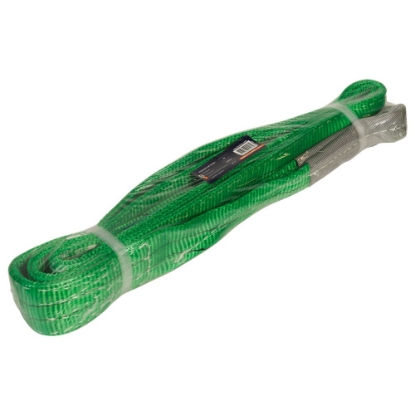 Afbeeldingen van LOADLOK Hijsband met lussen groen 3 meter  2 ton