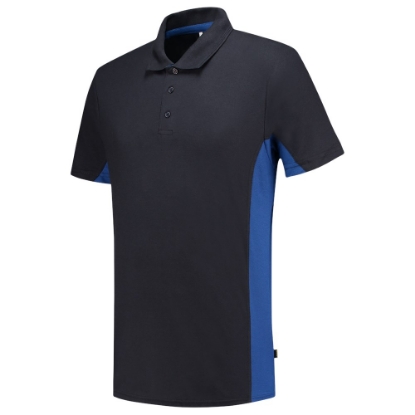 Afbeeldingen van TRICORP WORKWEAR Poloshirt Bicolor navy/korenblauw L
