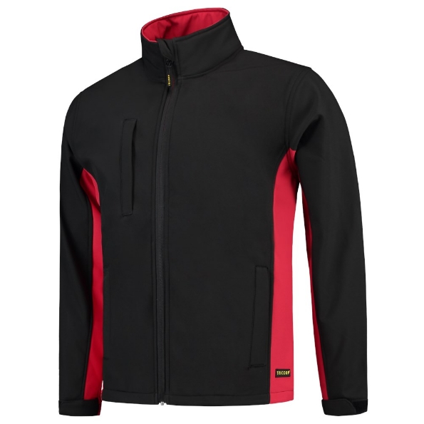 Afbeeldingen van TRICORP WORKWEAR Softshell Bicolor 402002 zwart/rood M