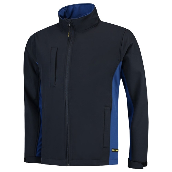 Afbeeldingen van TRICORP WORKWEAR Softshell Bicolor 402002 Navy/Korenblauw XXS