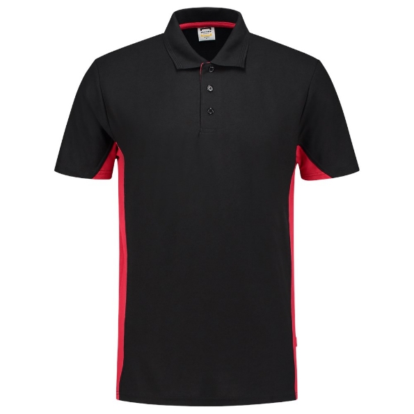 Afbeeldingen van TRICORP WORKWEAR Poloshirt Bicolor zwart/rood 7XL