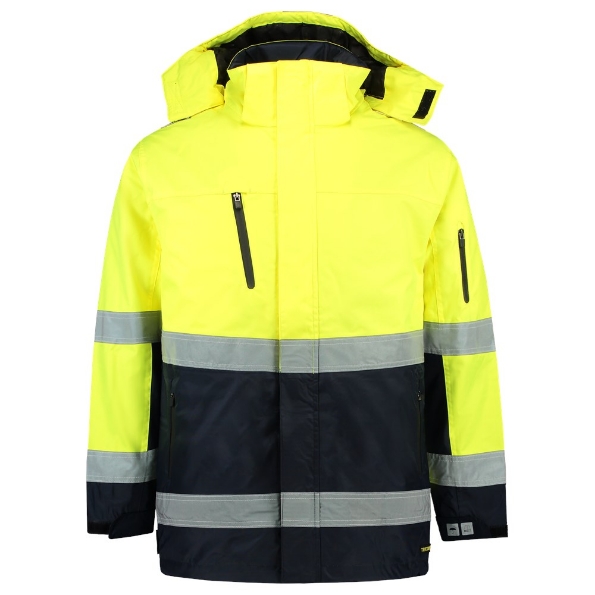 Afbeeldingen van TRICORP SAFETY Parka ISO20471 Bicolor 403004 fluor geel/navy XL