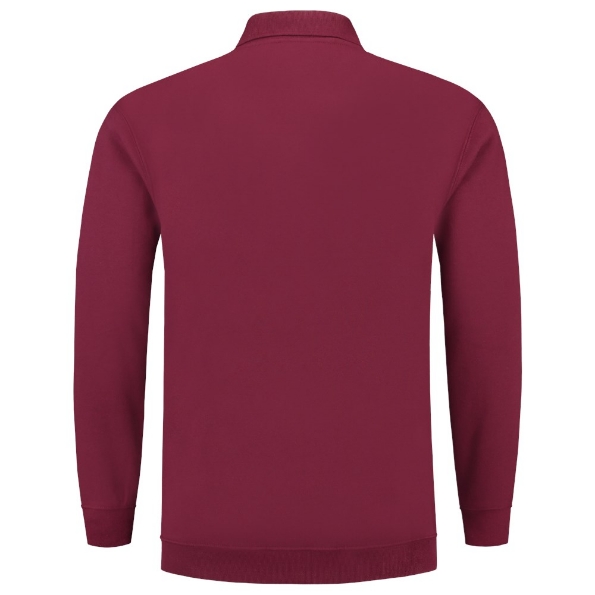 Afbeeldingen van TRICORP CASUAL Polosweater Boord 301005 wijnrood L
