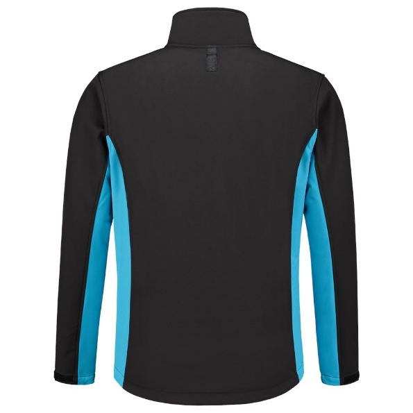 Afbeeldingen van TRICORP WORKWEAR Softshell Bicolor 402002 zwart/turquoise XS