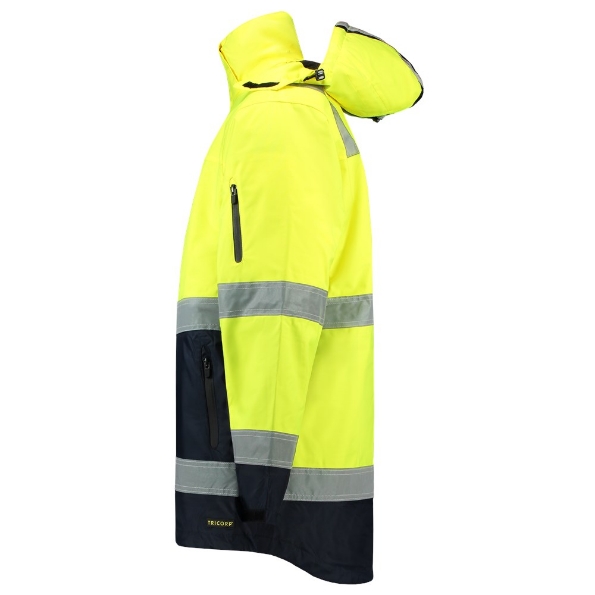 Afbeeldingen van TRICORP SAFETY Parka ISO20471 Bicolor 403004 fluor geel/navy XL