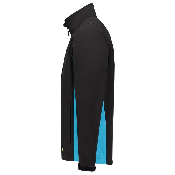 Afbeeldingen van TRICORP WORKWEAR Softshell Bicolor 402002 zwart/turquoise XS