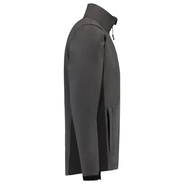 Afbeeldingen van TRICORP WORKWEAR Softshell Bicolor 402002 Donkergrijs/Zwart 6XL