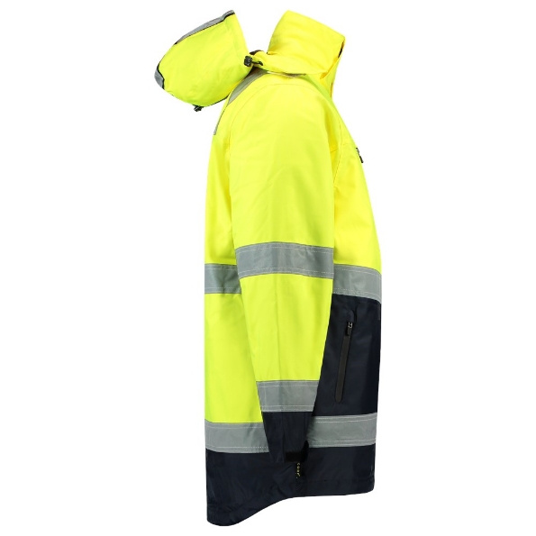 Afbeeldingen van TRICORP SAFETY Parka ISO20471 Bicolor 403004 fluor geel/navy XL