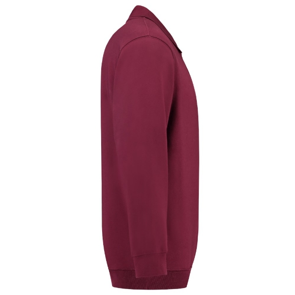 Afbeeldingen van TRICORP CASUAL Polosweater Boord 301005 wijnrood L