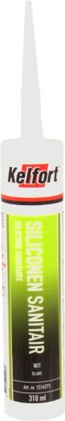 Afbeeldingen van Kelfort Siliconenkit SANITAIR wit 310ml