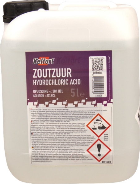 Afbeeldingen van Kelfort Zoutzuur tech<30% 5 liter
