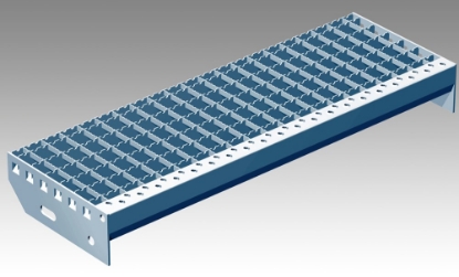 Afbeeldingen van Bazo Roostertrede 30/2  900 x 200mm verzinkt (thermisch, vuurverzinkt)