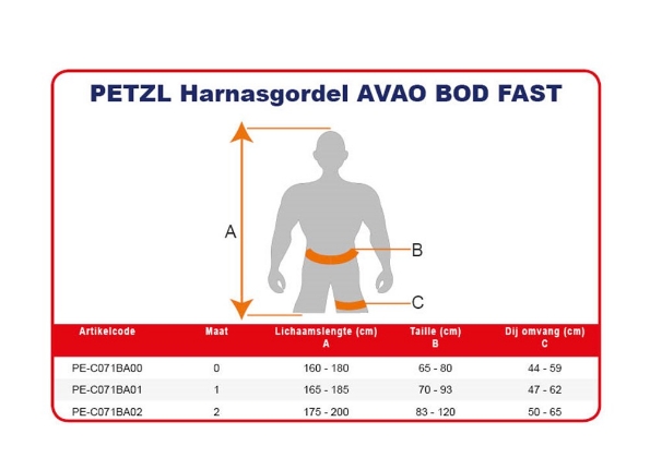 Afbeeldingen van Petzl Harnasgordel Avao Bod Fast maat 2
