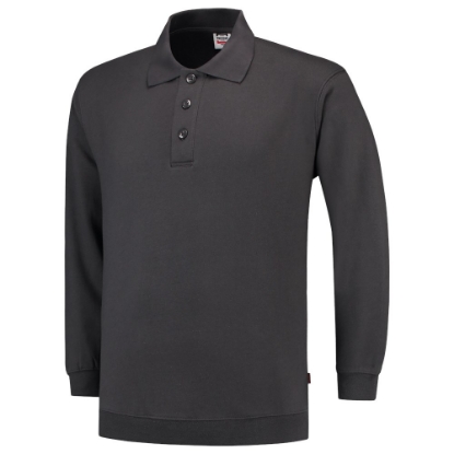 Afbeeldingen van TRICORP CASUAL Polosweater Boord 301005 donkergrijs M