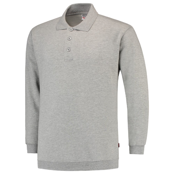 Afbeeldingen van TRICORP CASUAL Polosweater Boord 301005 grijs melee 3XL