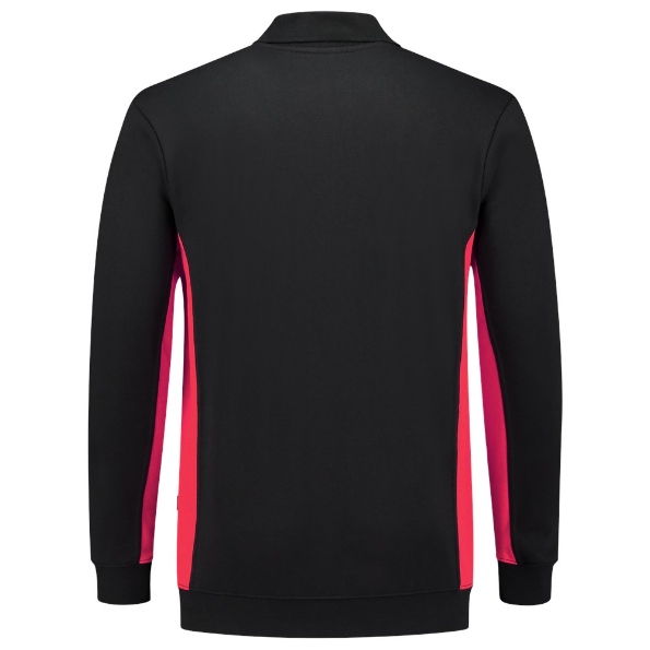 Afbeeldingen van TRICORP WORKWEAR Polosweater Bicolor zwart/rood L