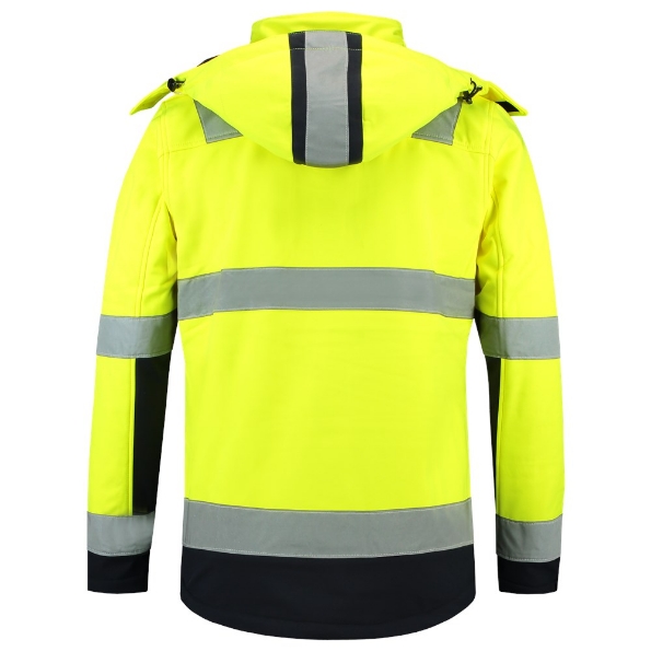 Afbeeldingen van TRICORP SAFETY Softshell ISO20471 Bicolor 403007 fluor geel/navy M