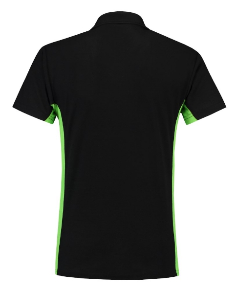 Afbeeldingen van TRICORP WORKWEAR Poloshirt Bicolor Borstzak 202002 zwart/lime S