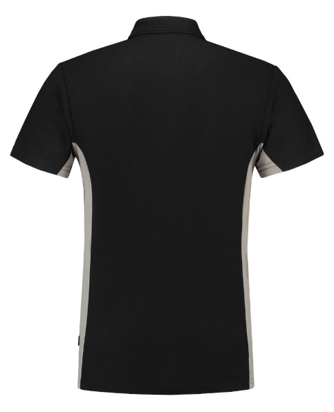 Afbeeldingen van TRICORP WORKWEAR Poloshirt Bicolor Borstzak 202002 zwart/grijs S