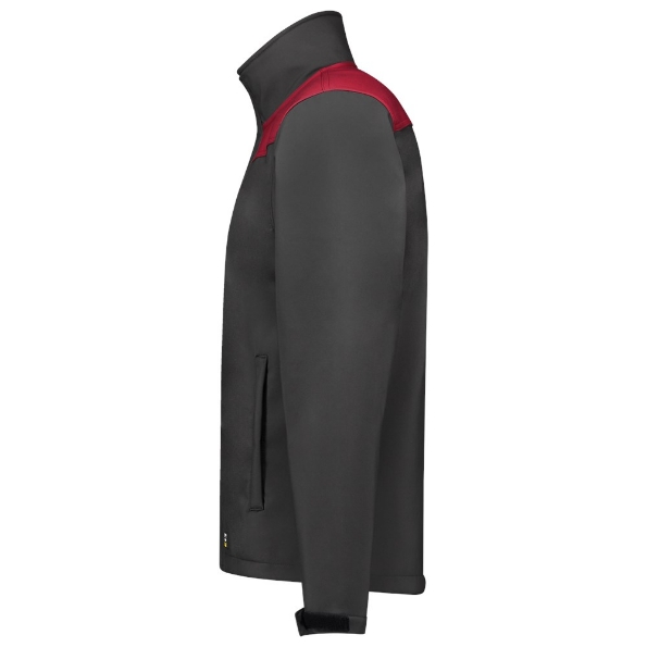 Afbeeldingen van TRICORP WORKWEAR Softshell Bicolor Naden 402021 Donkergrijs/Rood 8XL