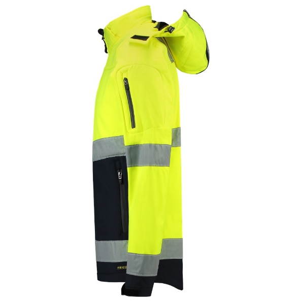 Afbeeldingen van TRICORP SAFETY Softshell ISO20471 Bicolor 403007 fluor geel/navy M