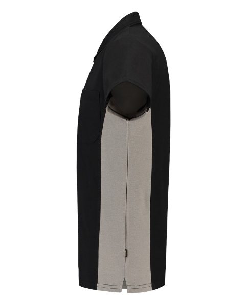 Afbeeldingen van TRICORP WORKWEAR Poloshirt Bicolor Borstzak 202002 zwart/grijs S