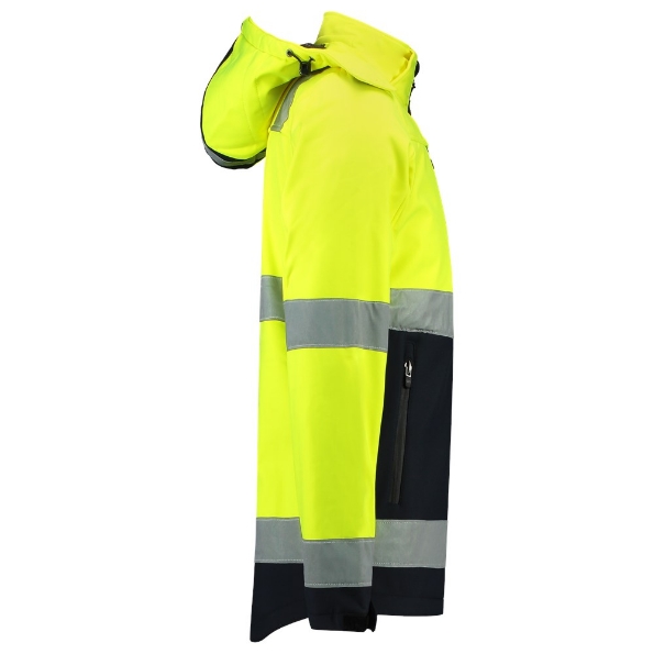 Afbeeldingen van TRICORP SAFETY Softshell ISO20471 Bicolor 403007 fluor geel/navy M