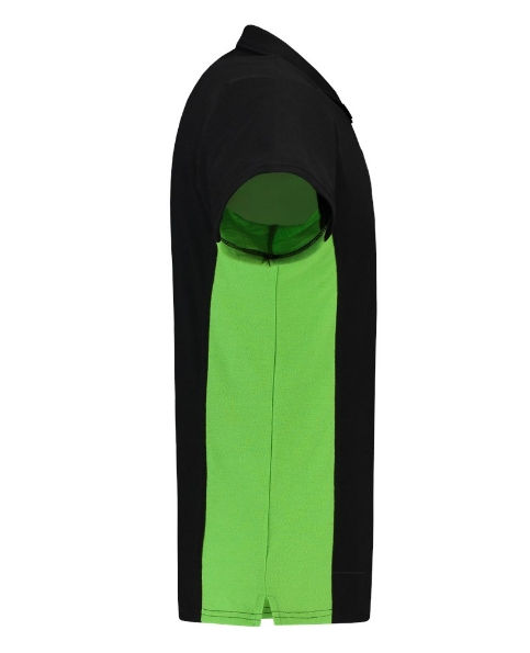 Afbeeldingen van TRICORP WORKWEAR Poloshirt Bicolor Borstzak 202002 zwart/lime S