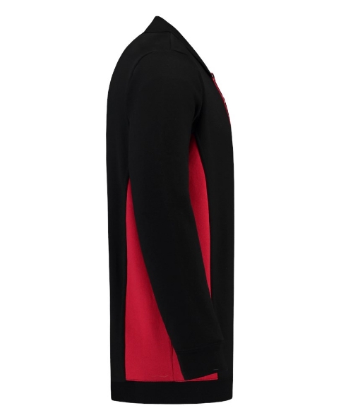 Afbeeldingen van TRICORP WORKWEAR Polosweater Bicolor Borstzak 302001 zwart/rood 5XL