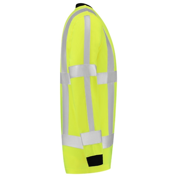 Afbeeldingen van TRICORP SAFETY T-Shirt RWS Birdseye Lange Mouw 103002 fluorgeel L