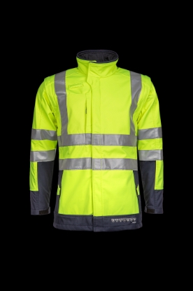 Afbeeldingen van Sioen 9643 Heatherton Softshell fluor geel/marine