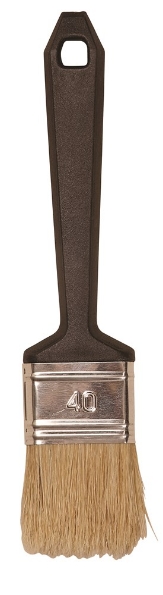 Afbeeldingen van Copenhagen Pro Wegwerp Platte kwast , mt. 70, Wit Chinees varkenshaar, kunststof steel