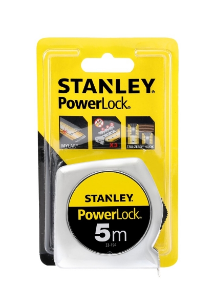 Afbeeldingen van STANLEY Rolbandmaat PowerLock® Classic ABS 0-33-194 5m x 19mm