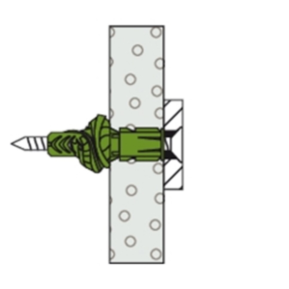 Afbeeldingen van Fischer universeelplug UX Green 10 x 60 met rand