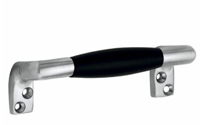 Afbeeldingen van Mi Satori Raamgreep Ton glans nikkel/ebben 107mm