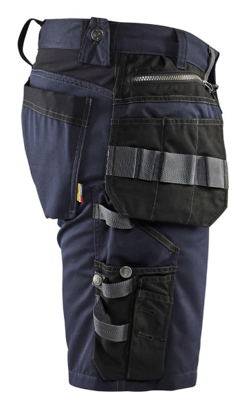 Afbeeldingen van Blåkläder Short met stretch 1598 donkermarine/zwart C46