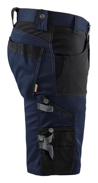 Afbeeldingen van Blåkläder Short met Stretch 1798 donkermarine/zwart C62