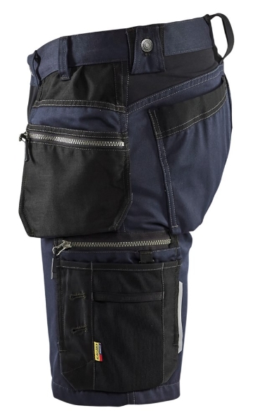 Afbeeldingen van Blåkläder Short met stretch 1598 donkermarine/zwart C46