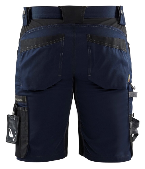 Afbeeldingen van Blåkläder Short met Stretch 1798 donkermarine/zwart C62