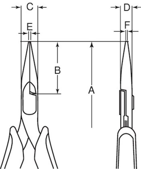 Afbeeldingen van BAHCO Punttang 4830 electronica 135mm