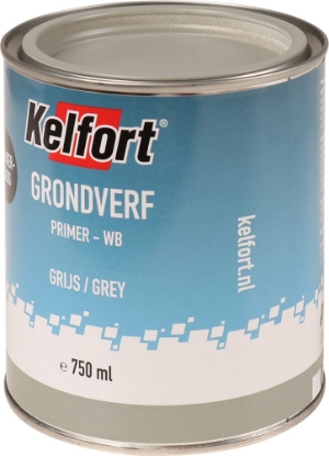Afbeeldingen van Kelfort grondverf op waterbasis grijs 750 ml